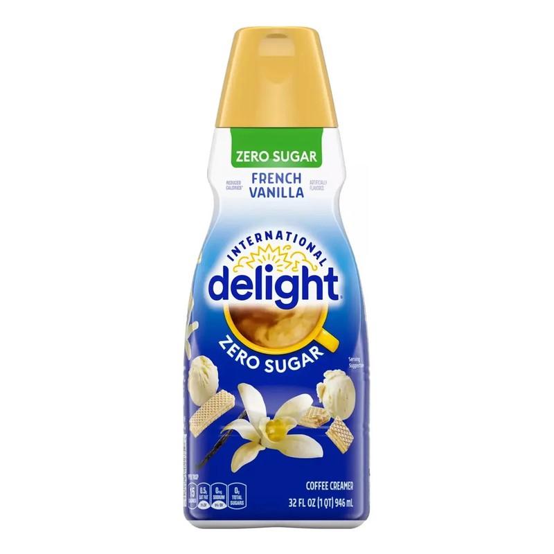 2 Botes Crema International Delight 946ml Cu French Vainilla Zero