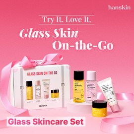 Hanskin- Set de cuidado de la piel esencial para viajes de Hanskin ¡Brillo hidratante para llevar! Perfecto para quienes viajan constantemente y son amantes de los viajes, este kit incluye todo lo