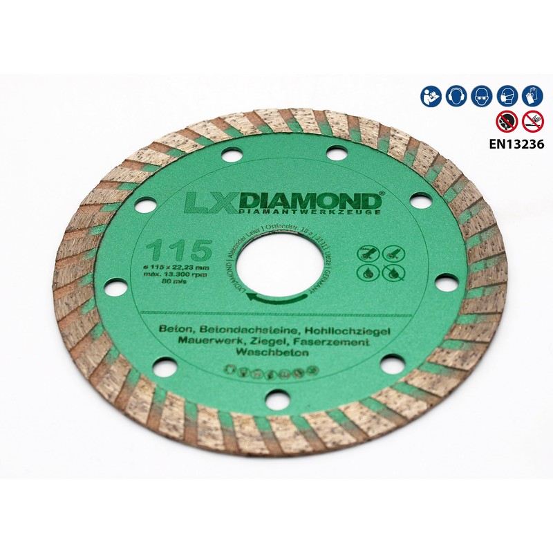 LXDIAMOND Diamond Cutting Disc 115 mm x 22.23 mm Diamond