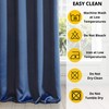 Eurofirany Logan Opaque Blackout Satin Curtain with Header Tape, 1