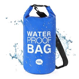 Bolsa Impermeable, Bolsa Seca Impermeable 5L y 10L, Mochila a Prueba de Agua para Senderismo y Deportes Acuáticos, con Correa de Hombro Ajustable Waterproof Bag Backpack (10L)