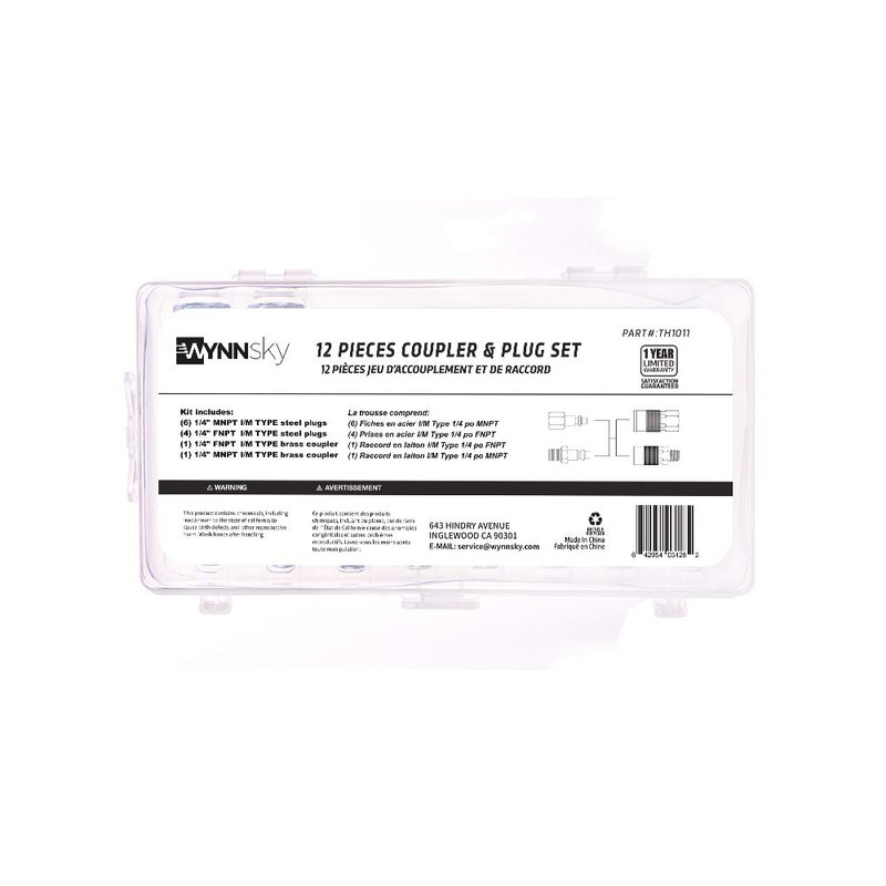 WYNNsky Air Coupler and Plug Kit, Quick Connect Air Fittings,