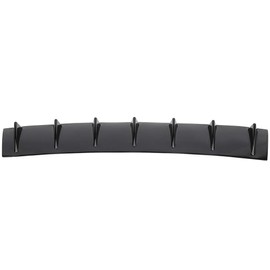 SCITOO 1PC Rear Lower Bumper Lip Diffuser Spoiler 7 Shark Fin Style Compatible Universal Rear Bumper Lip Glossy Black (PP) Plastic Spoiler