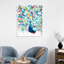 Pintura Numeros Pintar para Adultos, Paint by Numbers 40 * 50cm, con Pinturas Acrílicas y Lienzo para Pintar, con 3 Pinceles, Sin Arrugas Enrollada Cuadros Decorativos,Juego Manualidades Pintura