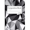 Trendy Abstract Black White Grey Composition Book