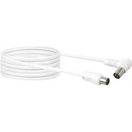 Schwaiger KVKW50 532 Angled Antenna Cable 75db 5 m White