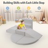 Rinnebbit 6-Piece Foam Climbing Blocks for Toddlers, Baby Climb and
