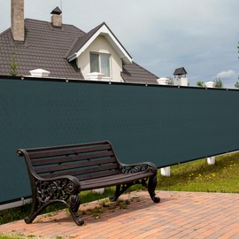 SPORTYOUTH 3ft x 50ft Fence Privacy Screen, Green Heavy Duty Windscreen with Grommets, Deck Fencing Mesh Fabric Shade Cover for Outdoor Wall Garden Backyard Patio Porch Balcony Apartment