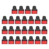 25Pcs Momentary Push Button Switch Self Locking Rectangle with Light