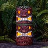 Yiosax Solar Tiki Statue Outdoor Decor-Garden Large Tiki Statue-Solar Totem