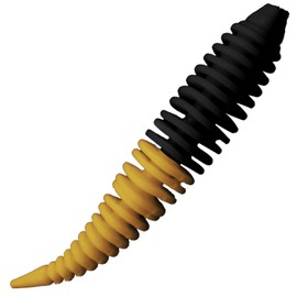 FTM Omura Baits Hero Banana Rubber Bait, Length / Package Contents: 5 cm / 6 Pieces, Colour: Black/Orange with Glitter