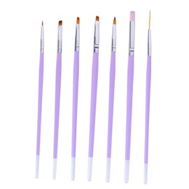 Gatuida 7 Pcs Durable Nail Art Painting Brush Set Manicure Tools for Easy Nail Design for Beginners and Experts Wear Resistant Fashionable Handle Design
