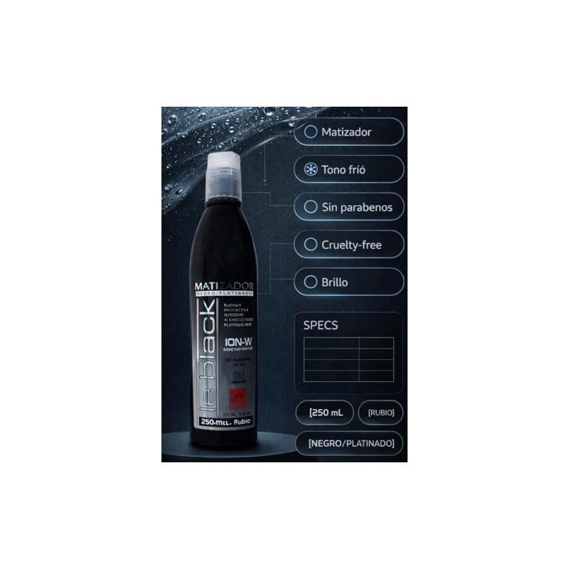 GAERO GLOBAL SOLUTION Shampoo Matizador Para Cabello Platinado DCONDE 250ml