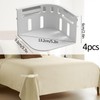 Vxcvzv Sheet Locks Mattress Corner Clips,4PCS White Plastic Bedding Sheet