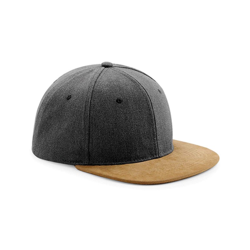 Suede Peak Snapback - Denim Blue