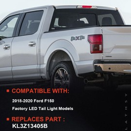 LED Tail Light Compatible With Ford F150 F-150 2018 2019 2020 W/Blind Spot Left Driver Side Taillights Taillamps Brakelights Replace Part Number:KL3Z13405B