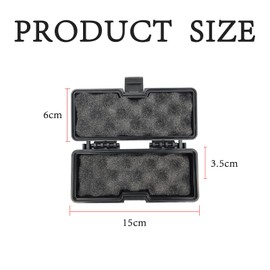 NIYATA 1 Pcs Magnetic Key Holder Under Car Strong Dual Magnet Key Holder for Under Car, Key Holder Lock Hidden Under Car Waterproof Stash Box for Outdoor Travel Hiding Keys USB Under Car Vehicles