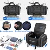Waterproof Motorcycle Tail Luggage Bag, 48L-64L Expandable, a Rain Cover