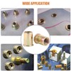 Keadic 100Pcs M12 Rivet Nuts Metric Zinc Plated Rivet Nut