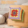Small Crochet Blocking Board, 20x20cm (7.8 ×7.8inch) Wooden Crochet Blocking