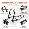 850lbs Front/Rear Combo Motorcycle Lift Stand with Fork Swingarm Spool