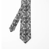 Ambesonne Men's Tie, Victorian Lace, 3.7", Black and White