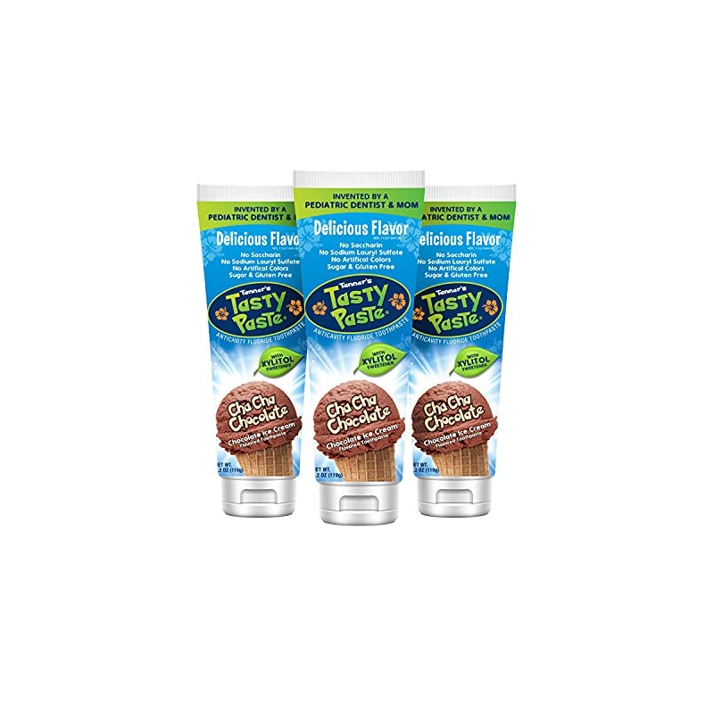 Tanner's Tasty Paste Cha Cha Chocolate - Anticavity Fluoride Children’s