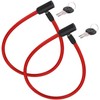 Bicycle Lock 2 Pieces Reinforced Cable 60 cm High Performance