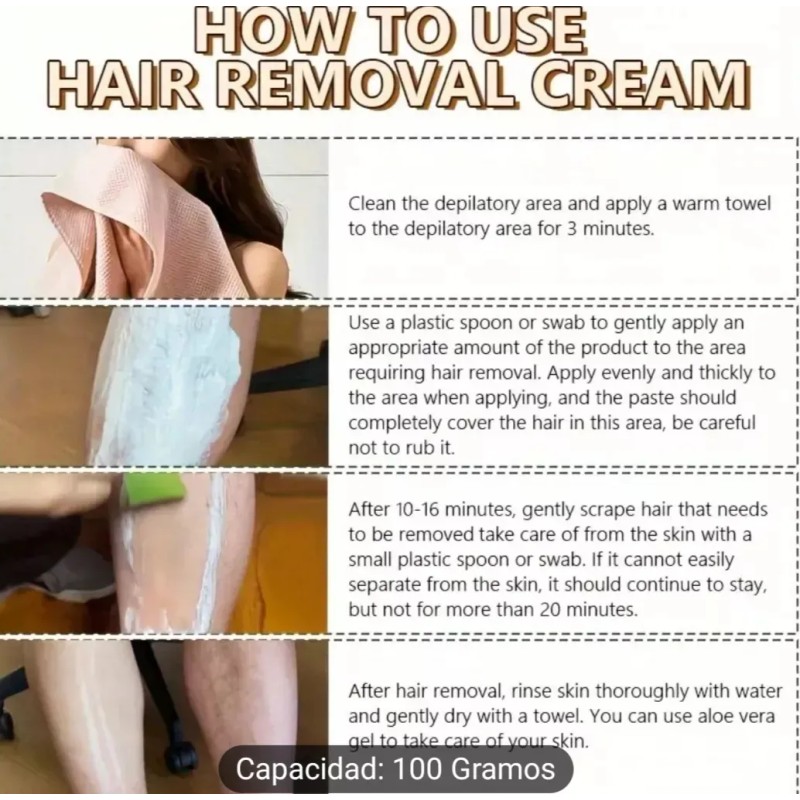 Crema Depiladora Inhibidora Para Hombre Nueva Formúla