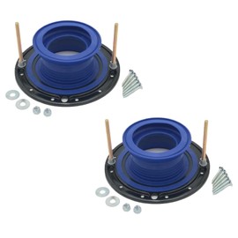 One N Done Toilet Flange Repair Kit - Toilet Kit For Low or Broken Toilet Flange. Toilet Wax Ring Replacement Kit W/Toilet Flange Extender Kit. No Wax Ring For Toilet Bowl Or Toilet Seal Required 2X
