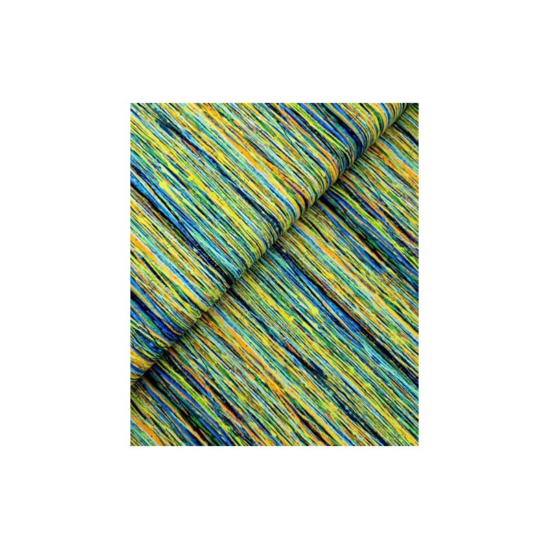 Timeless Treasures Sunflower Symphony Multicolor String Stripes Cotton Fabric by