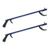 Rehabilitation Advantage Blue Aluminum Reacher Grabber with Magnetic Tip, Set