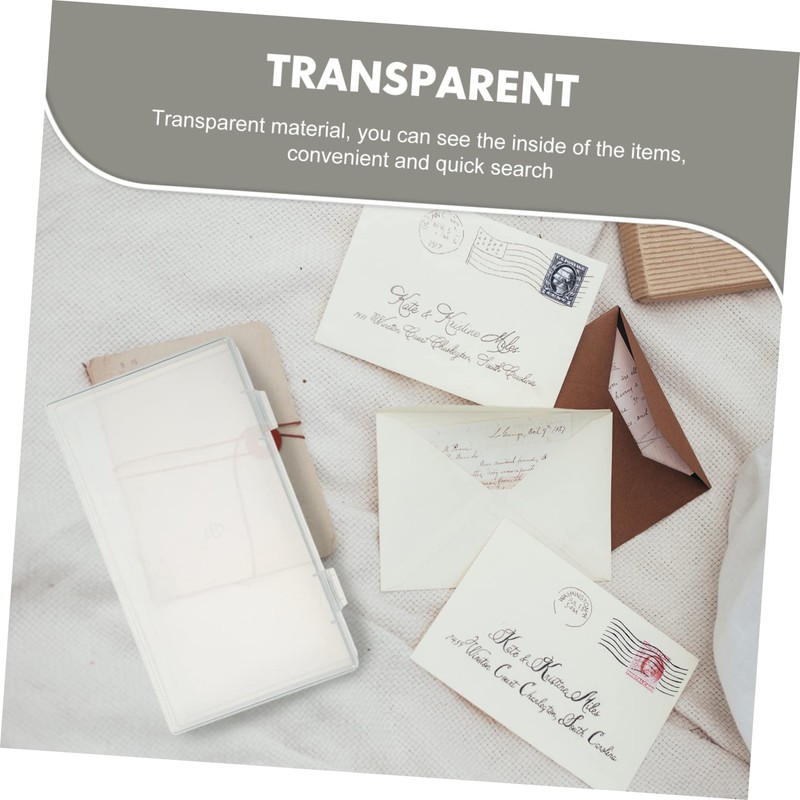 TEHAUX 4pcs Storage Boxes for Organizing Photos Cards and Items