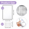 Ptwola 4 Pcs Page Magnifying Sheet 3X Handy Card Size