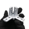 BLCCLOY 8Pcs 10 Series Aluminum Extrusion Profile Tri Bracket 3-Way