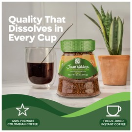 Juan Valdez Organic Freeze Dried Coffee, Classic Flavor 3.5 OZ - 100% Colombian Coffee USDA Organic Certified
