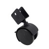 FixtureDisplays 2" Edge Mount 0.7" Board Plastic Wheel 360 Rotation