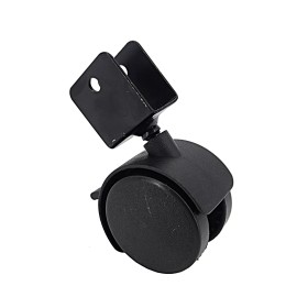 FixtureDisplays 2" Edge Mount 0.7" Board Plastic Wheel 360  Rotation Swivel Caster 1 PC