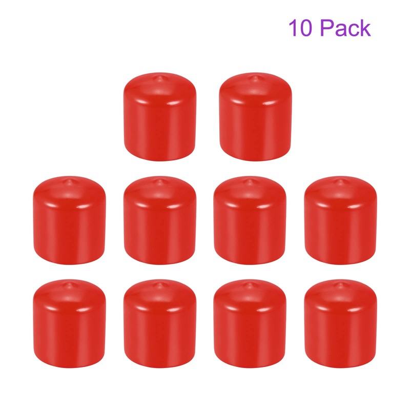 DMiotech 10pcs 32mm Inner Diameter Red Screw Protector Rubber End