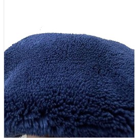 Madeals Microfiber Toilet Lid Cover Soft and Absorbent, Comfortable Bathroom Microfiber Toilet Lid Cover Seat Fits Most Size Toilet Lids for Navy Blue