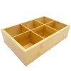 Bamboo Tea Bag Organizer, Wood Hot Tea Bag Drawer Storage