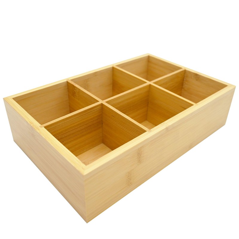 Bamboo Tea Bag Organizer, Wood Hot Tea Bag Drawer Storage