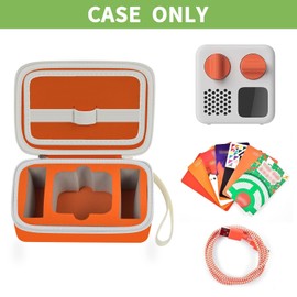 Case Compatible with Yoto Mini Kids Bluetooth Audio Player, Travel Storage Holder for Children’s Speaker Plays Stories Music Podcast Radio Cards - Case Only (Orange)