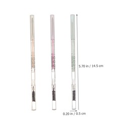 BIUDECO 5Pcs Dual Head Eyebrow Pencils Perspiration Eyebrow Makeup Tools with Brush and Shades for Professional and Home Use