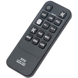 Replacement Remote Control Applicable for Sanyo WIR113001-FA05 FWSA205E 2.1 Channel Sound Bar System