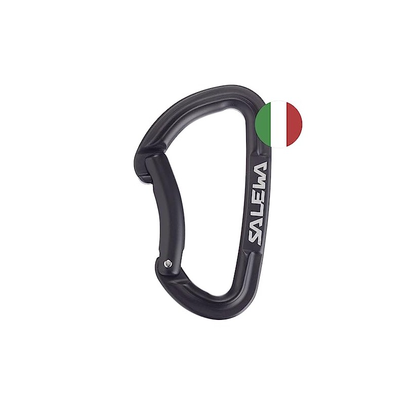 SALEWA HOT G3 BENT CARABINER, Black