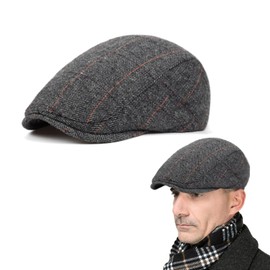 QSZHSL Flat Cap Barret Flat Cap Peaked Cap for Men Women Flat Winter Hats for Men Flat Cap Men Gatsby Newsboy Cap, 1 piece.