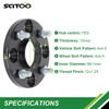 SCITOO 4X 4x114.3 15mm Black wheel spacers adapters Hubcentric 4x4.5