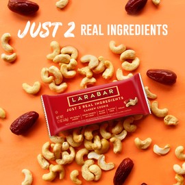 Larabar Cashew Cookie, Gluten Free Vegan Fruit & Nut Bar, 1.7 oz Bars 16 Ct