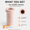 Ceramic Crucible for Melting Furnace Casting Machine, High Temperature Resistant